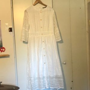 SHEIN White Lace Dress